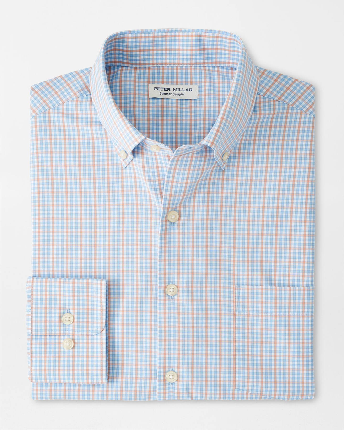 POLK PERFORMANCE TWILL SHIRT - COTTAGE BLUE