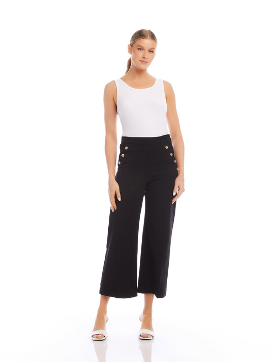 NEPTUNE TWILL CROPPED PANT - BLACK