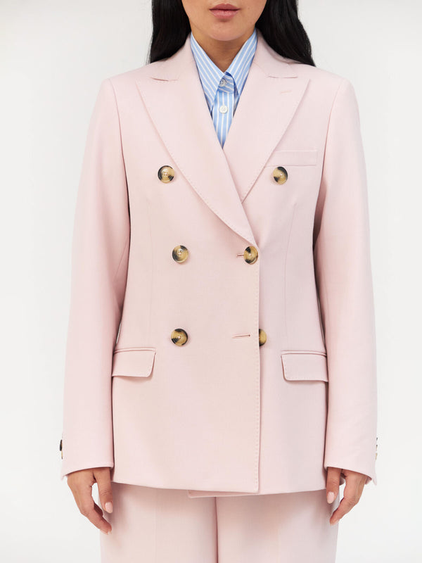 RANI DOUBLE BREASTED BLAZER - SOFT PINK