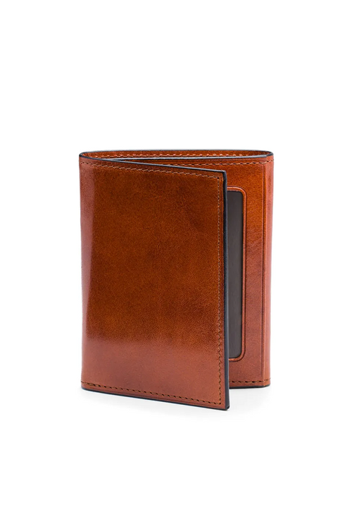 Bosca Old Leather Dolce Deluxe Front Pocket Wallet - Amber