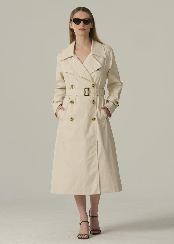 CINE COTTON TRENCH - CHAMPAIGNE BEIGE