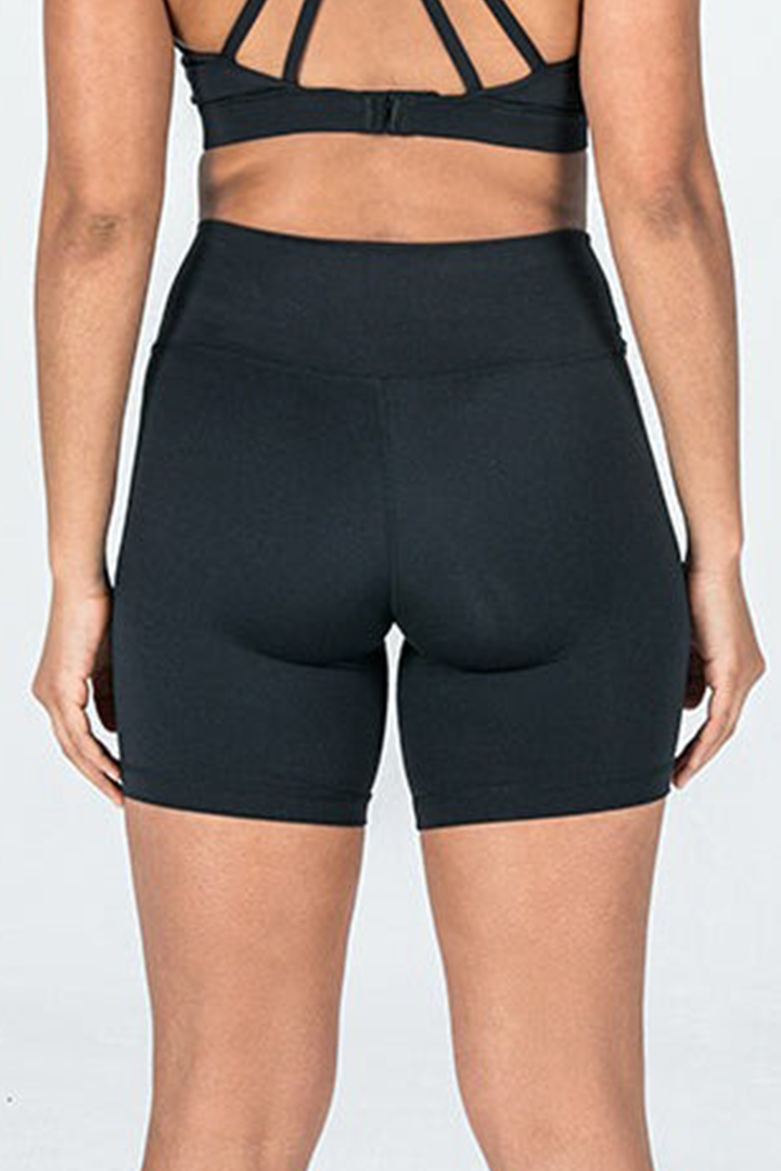 ELEVATE TOUCH CYCLE SHORTS- BLACK