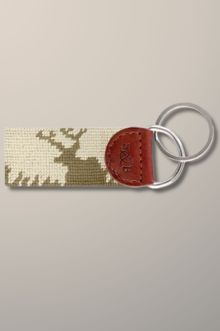 DEER HUNTING KEY FOB - LIGHT KHAKI