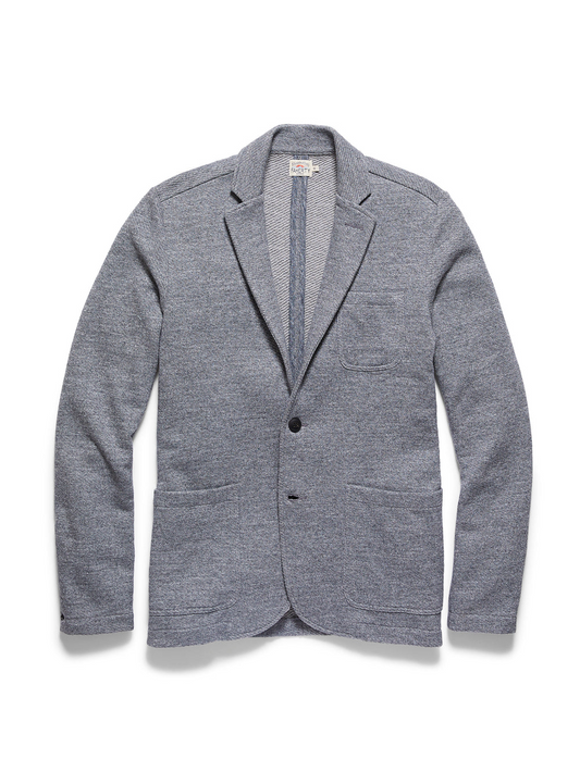 INLET KNIT BLAZER - DEEP NAVY MELANGE