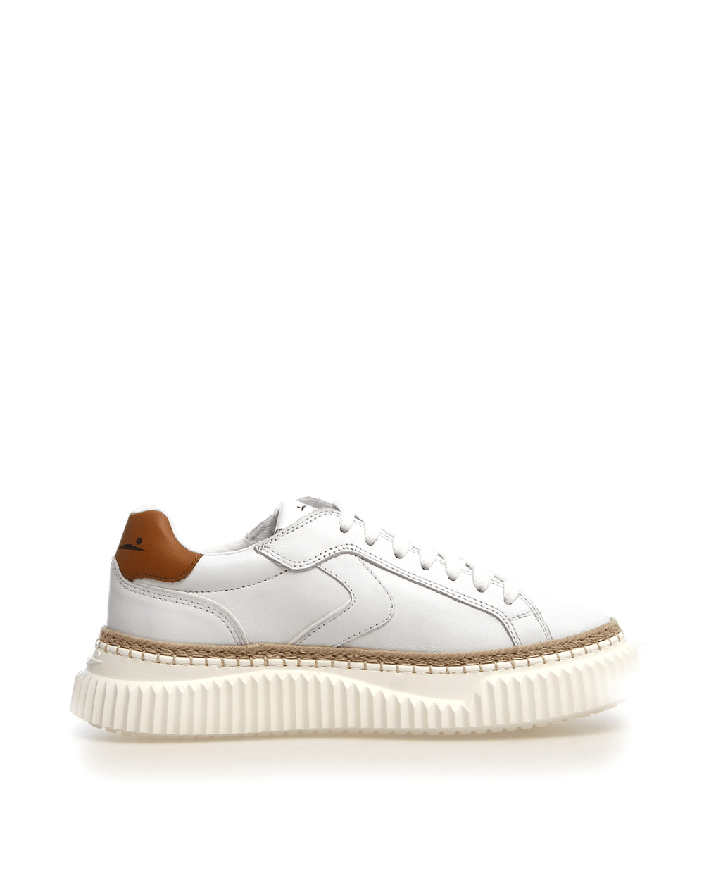 LIPARI CALF LEATHER SNEAKER - WHITE/BROWN