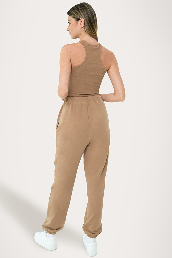 LIFE LOUNGE OVERSIZED JOGGER - CARAMEL