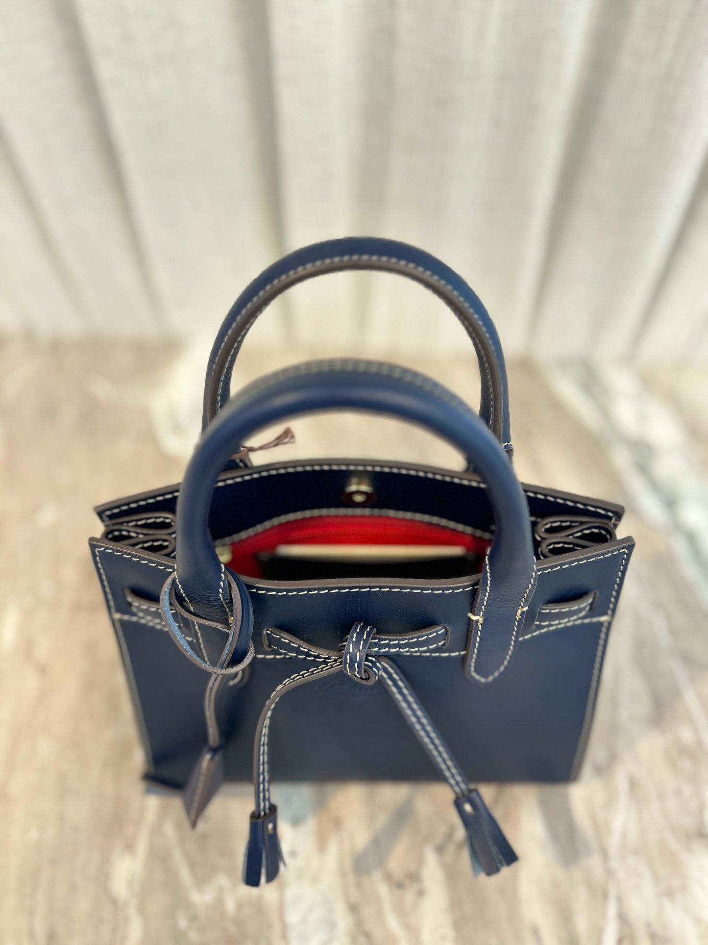 MINI LEATHER TOTE - NOTTE