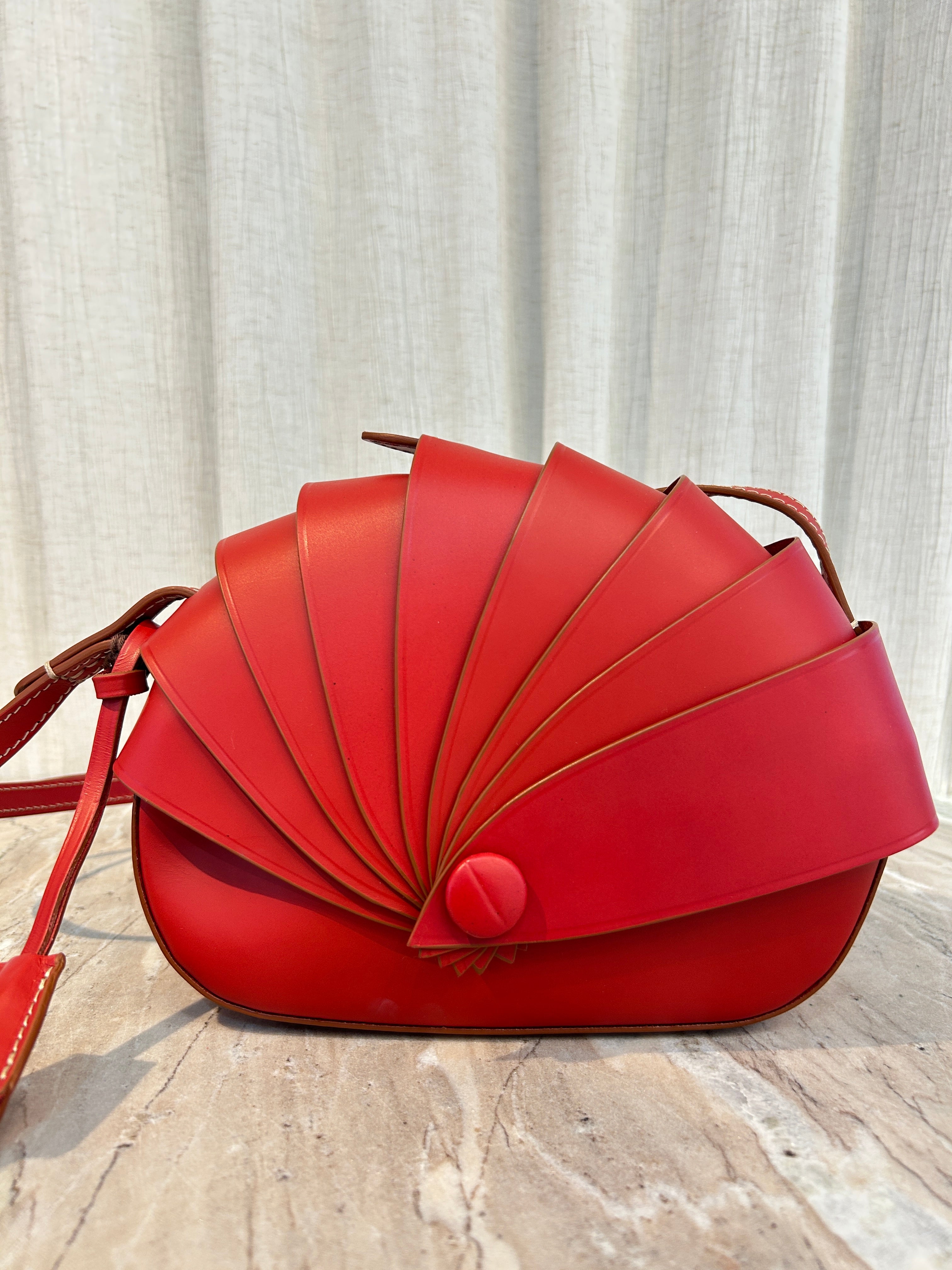 DAPHNE LEATHER PURSE - ROSSO