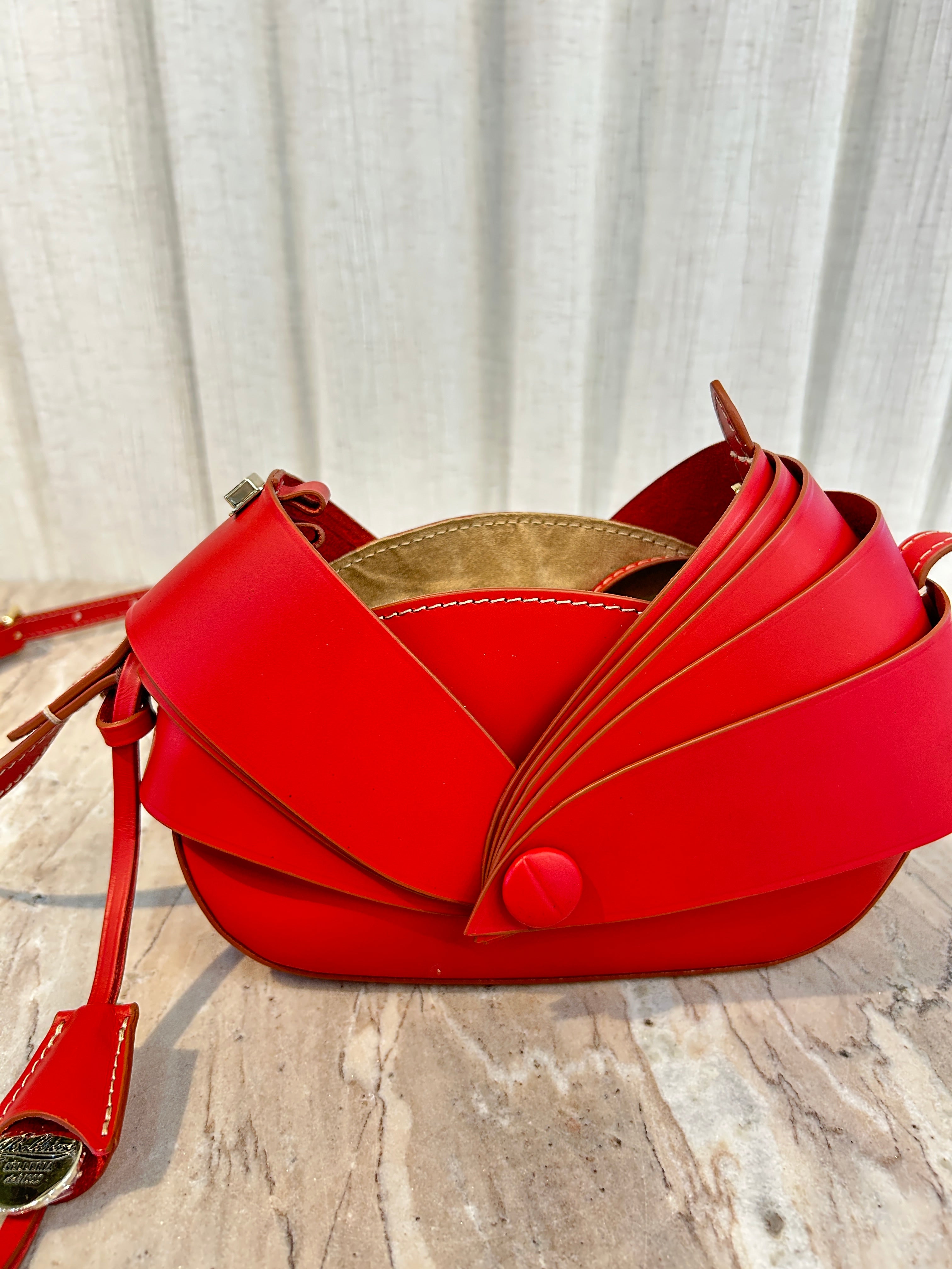 DAPHNE LEATHER PURSE - ROSSO