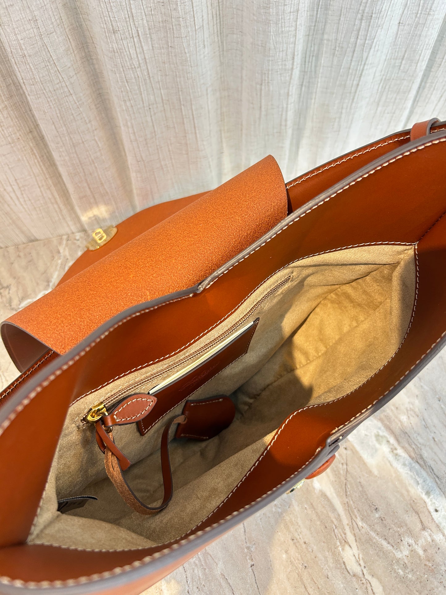 CARMEN LEATHER BAG - GOLDEN