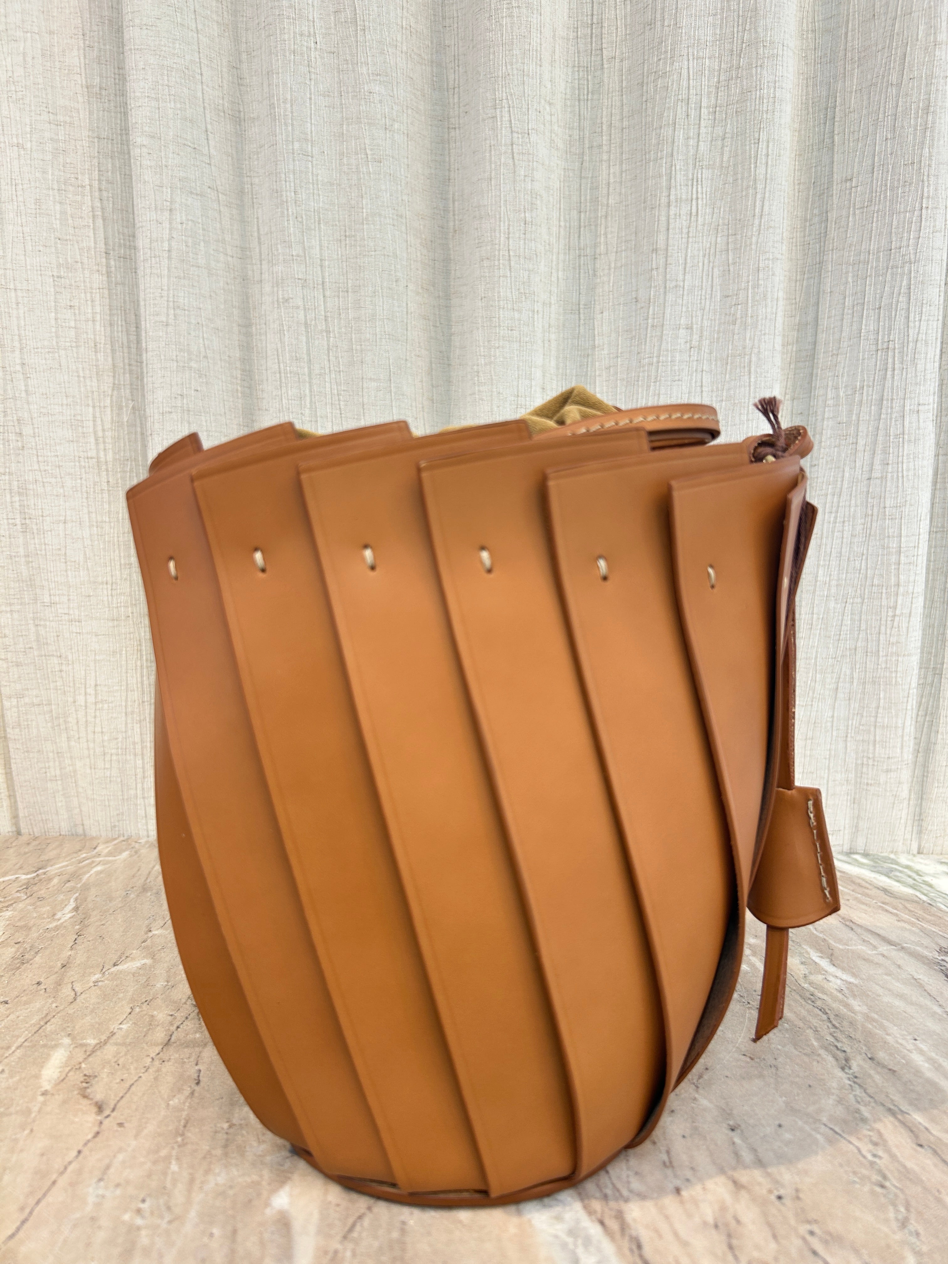 INES LEATHER PURSE - NATURALE