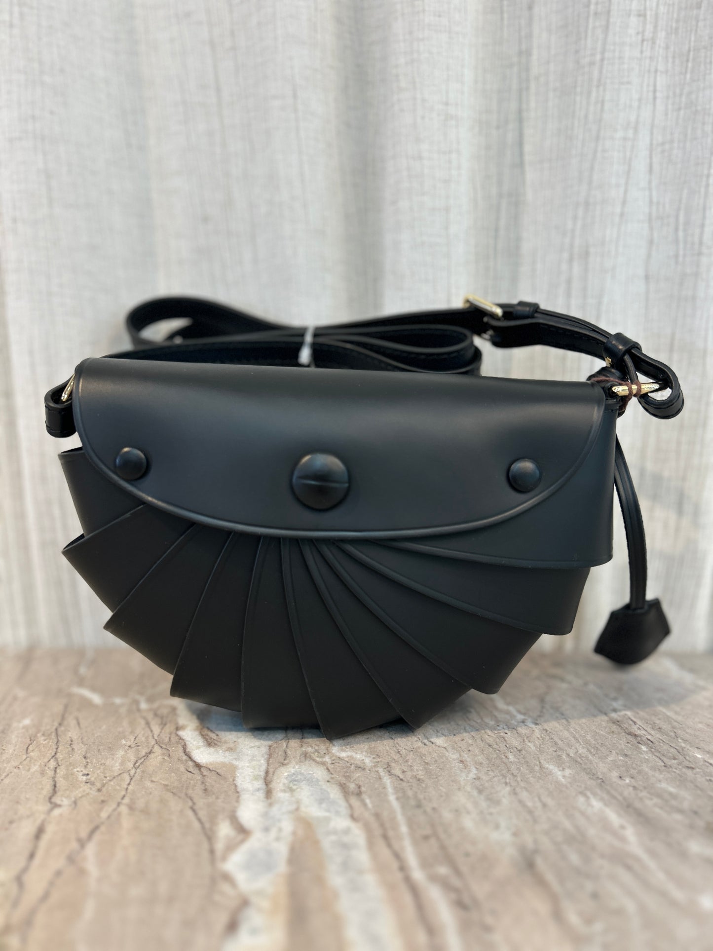 ADINA LEATHER PURSE - NERO