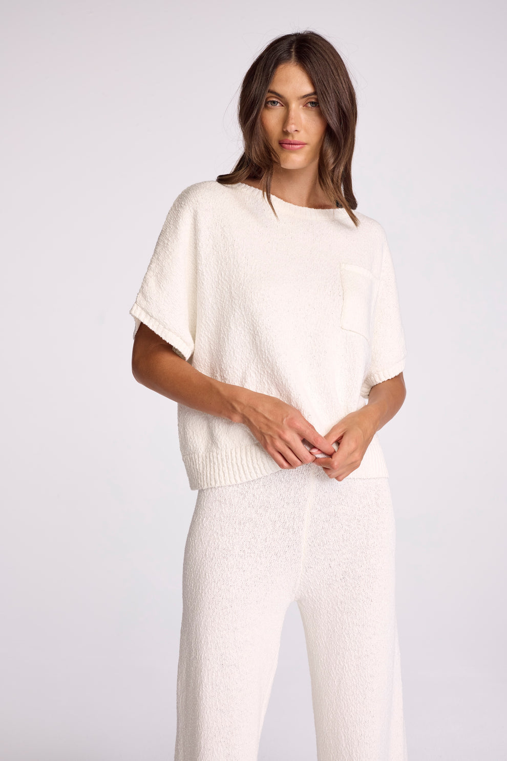 LIAM BOUCLE SWEATER - CREAM