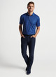 BREVARD PERFORMANCE FLANNEL FIVE POCKET PANT - NAVY