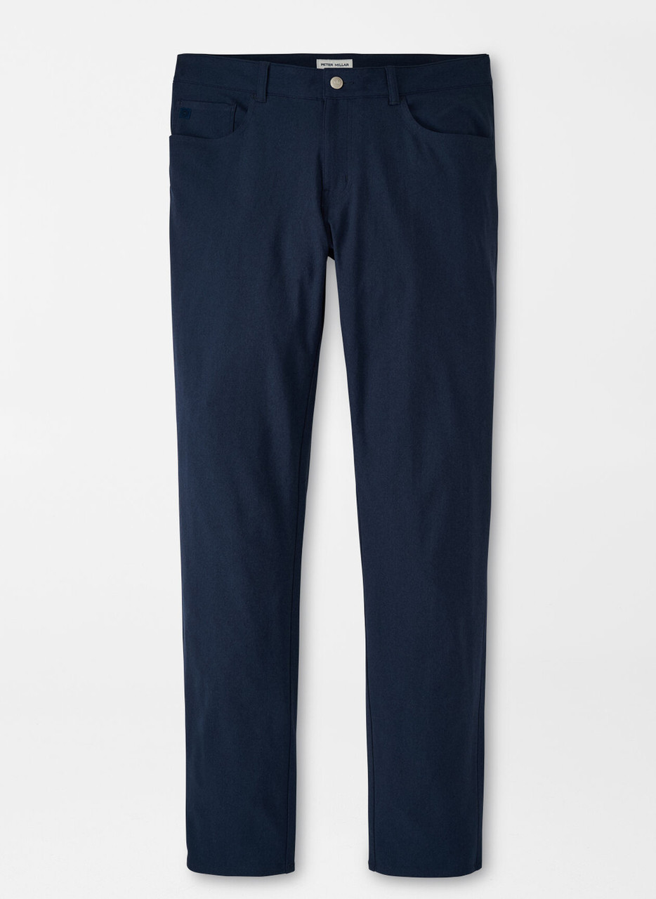 BREVARD PERFORMANCE FLANNEL FIVE POCKET PANT - NAVY