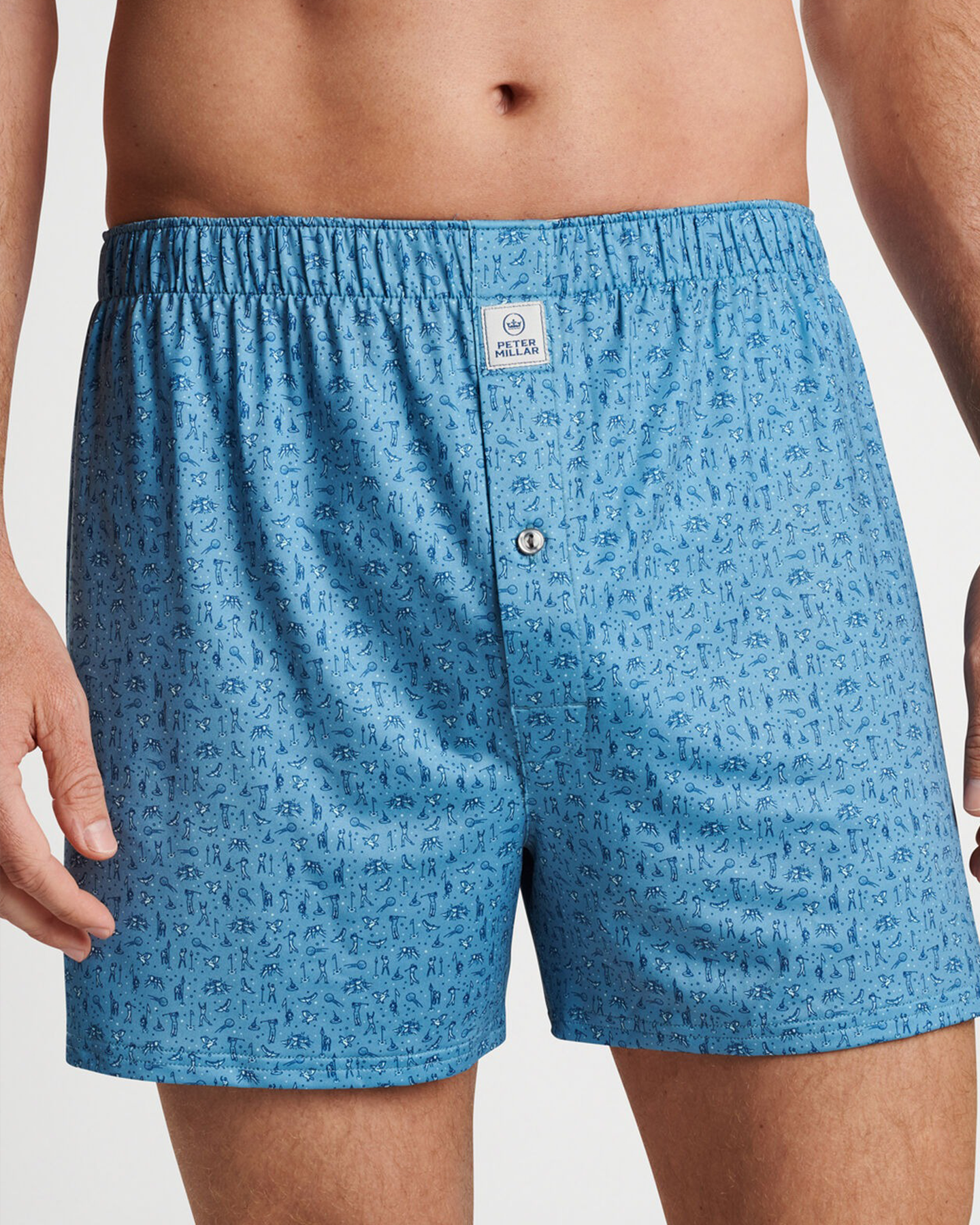 HOLE IN ONE PERFORMANCE BOXER SHORT - RAINFALL