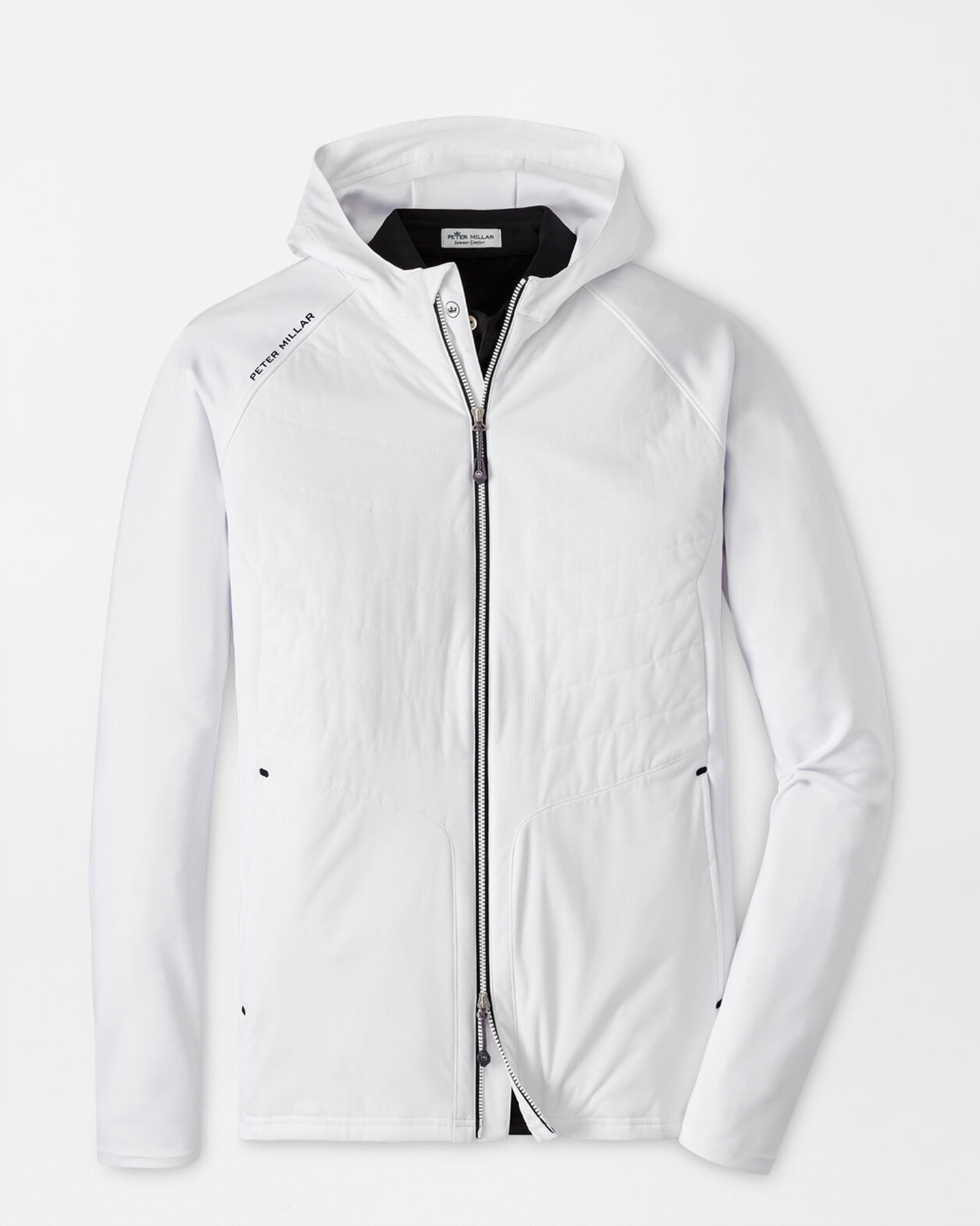 MERGE ELITE HYBRID HOODED JACKET - WHITE