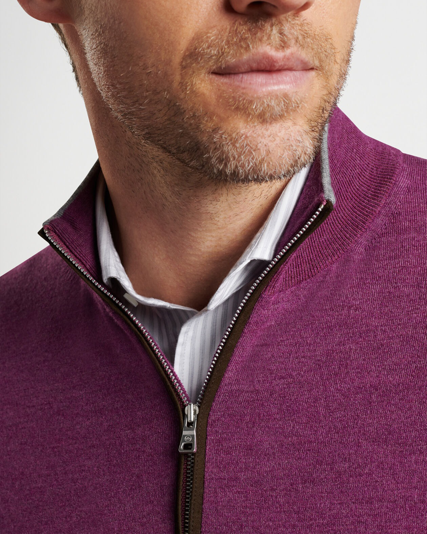 EXCURSIONIST FLEX 1/4 ZIP SWEATER - MERLOT