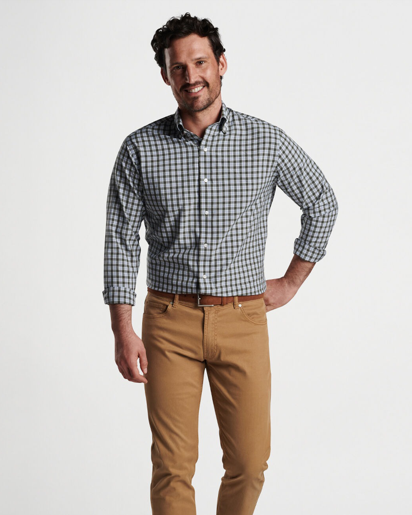 SHERWIN PERFORMANCE POPLIN SHIRT - LODEN – TJ Bailey's