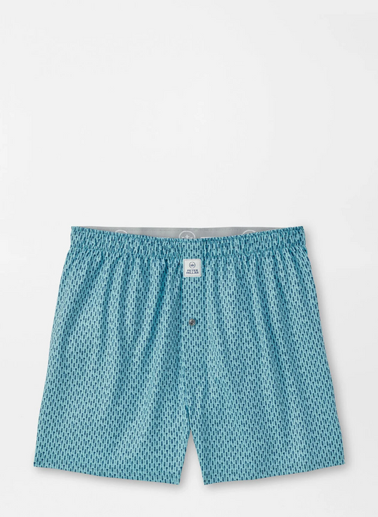 LAVENDER FIELDS PERFORMANCE BOXER SHORT - CYAN