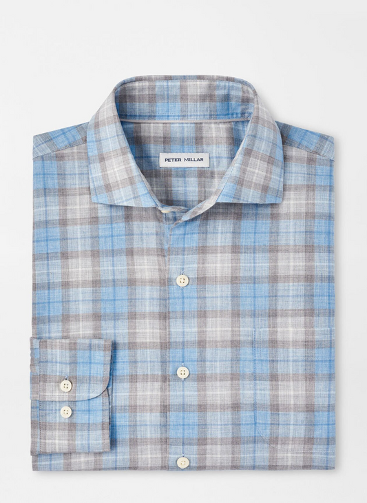 LANGLEY SUMMER SOFT COTTON SHIRT - BRITISH GREY