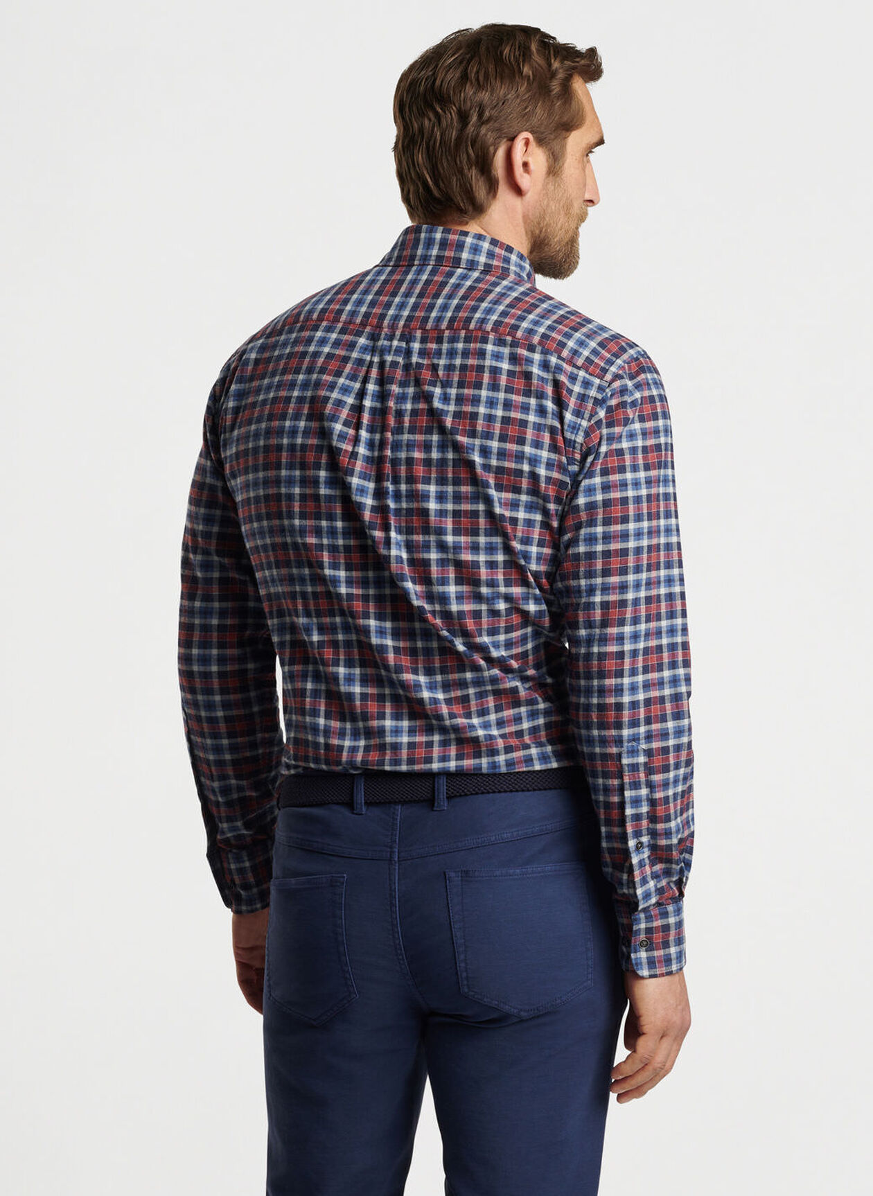 GANDER COTTON SHIRT - NAVY