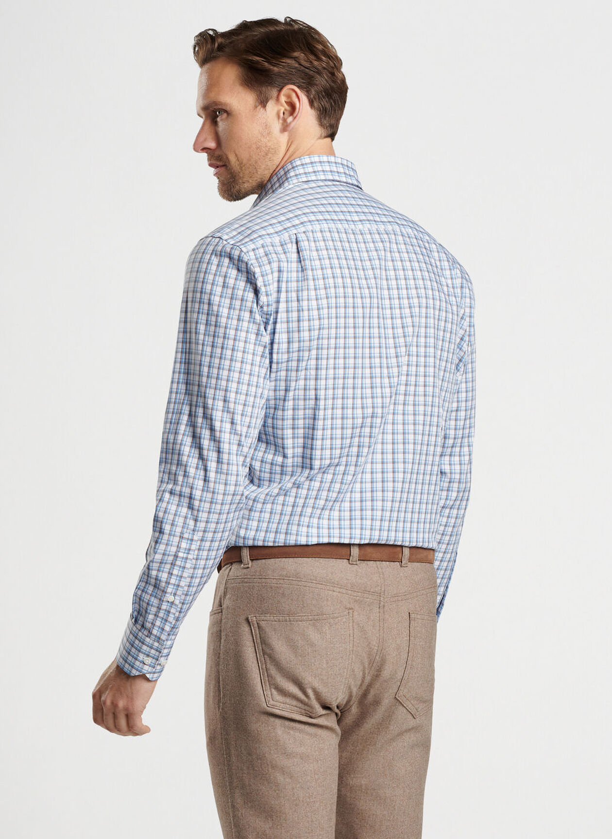 HOWGILL COTTON SHIRT - BROOK BLUE