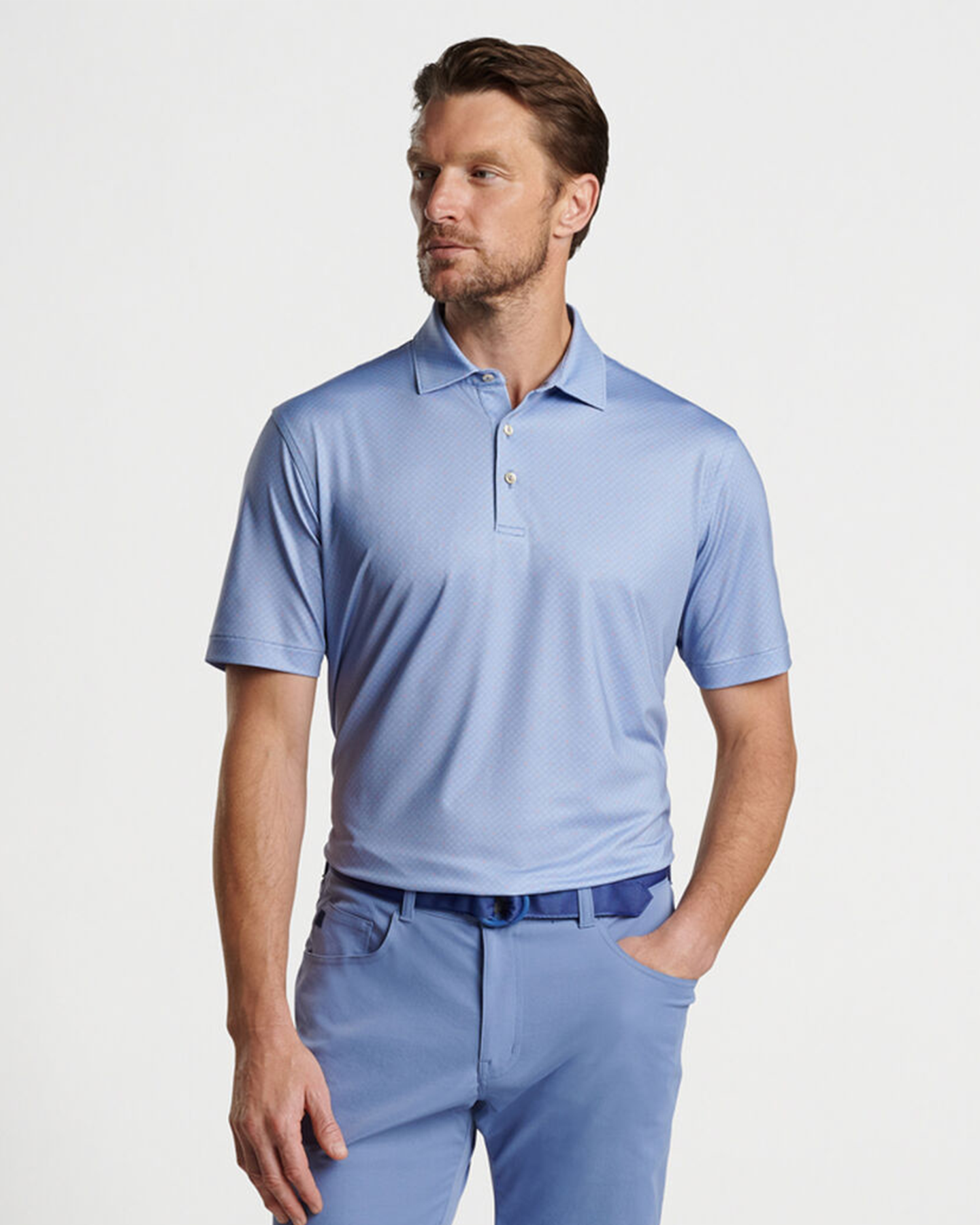 SORIANO PERFORMANCE JERSEY POLO - INFINITY