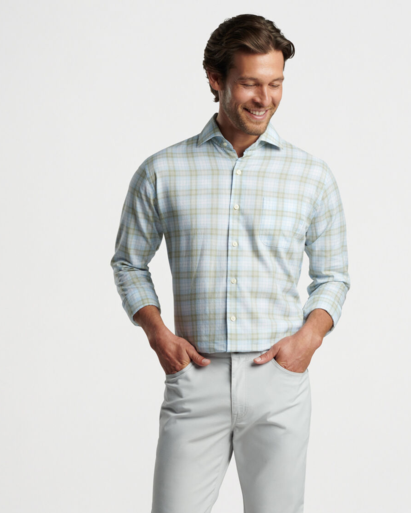 CAMDEN SUMMER SOFT COTTON SHIRT - COTTAGE BLUE