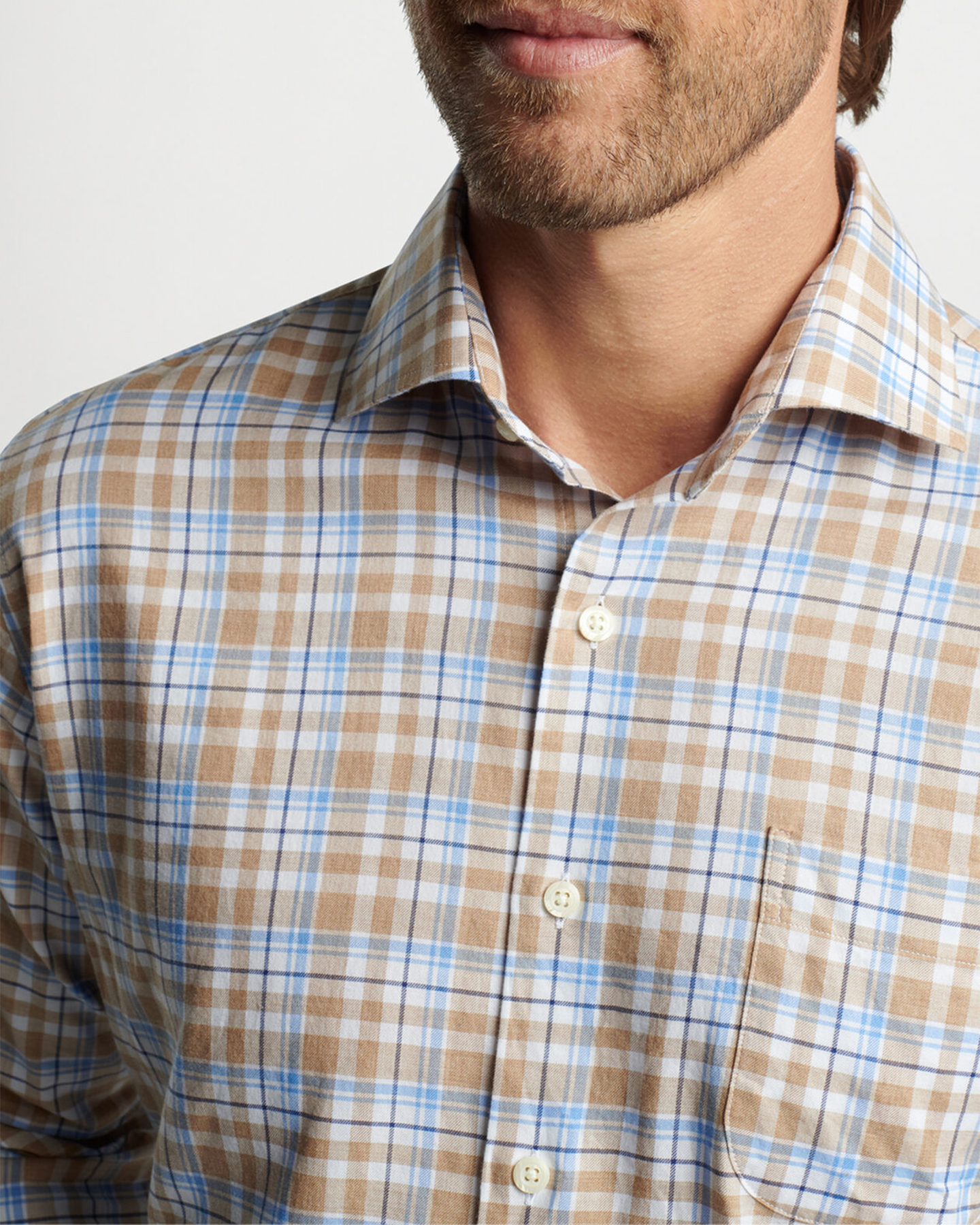 STONINGTON SUMMER SOFT COTTON SHIRT - MARITIME