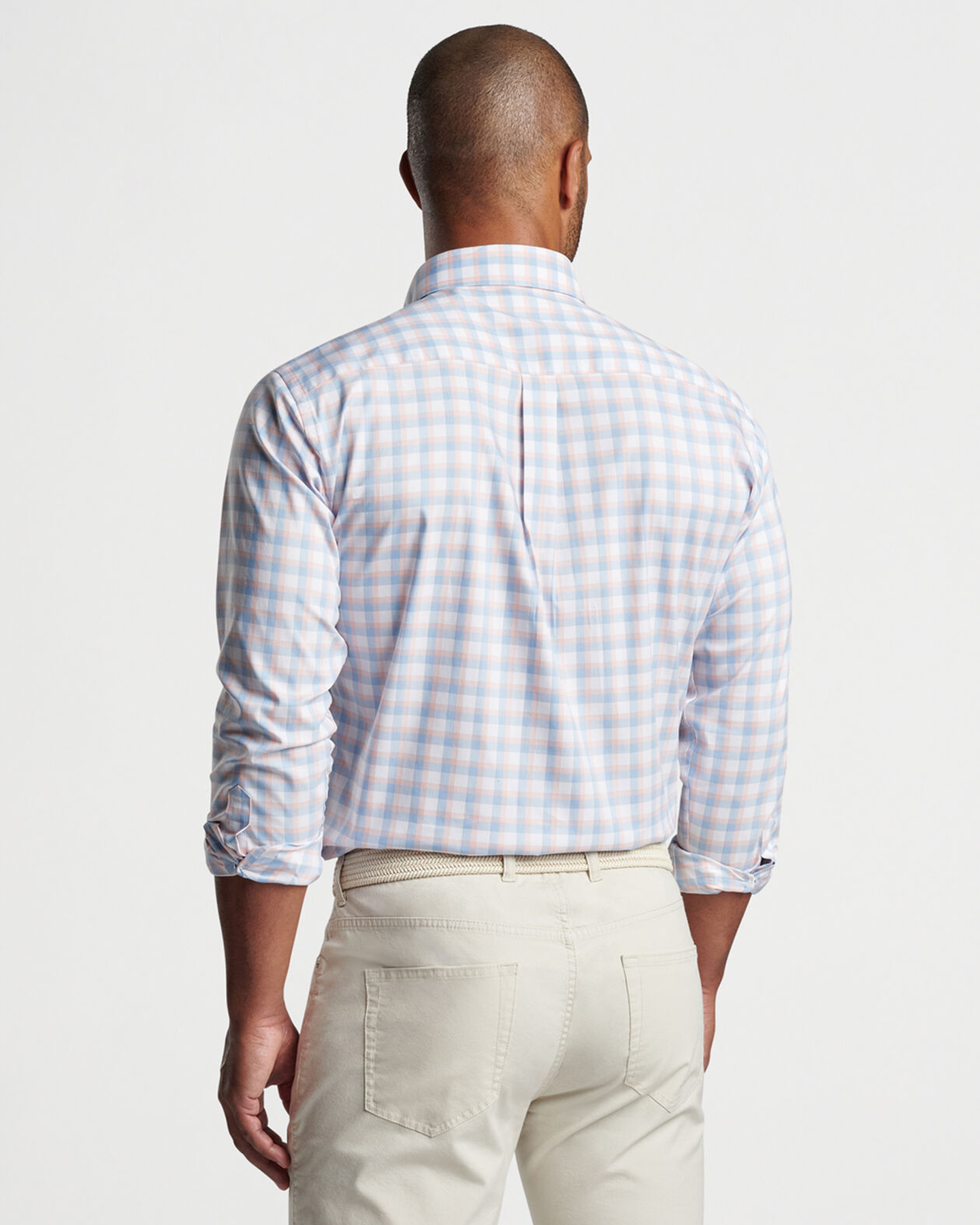 WILKESON CROWN LITE COTTON-STRETCH SHIRT - LARKSPUR