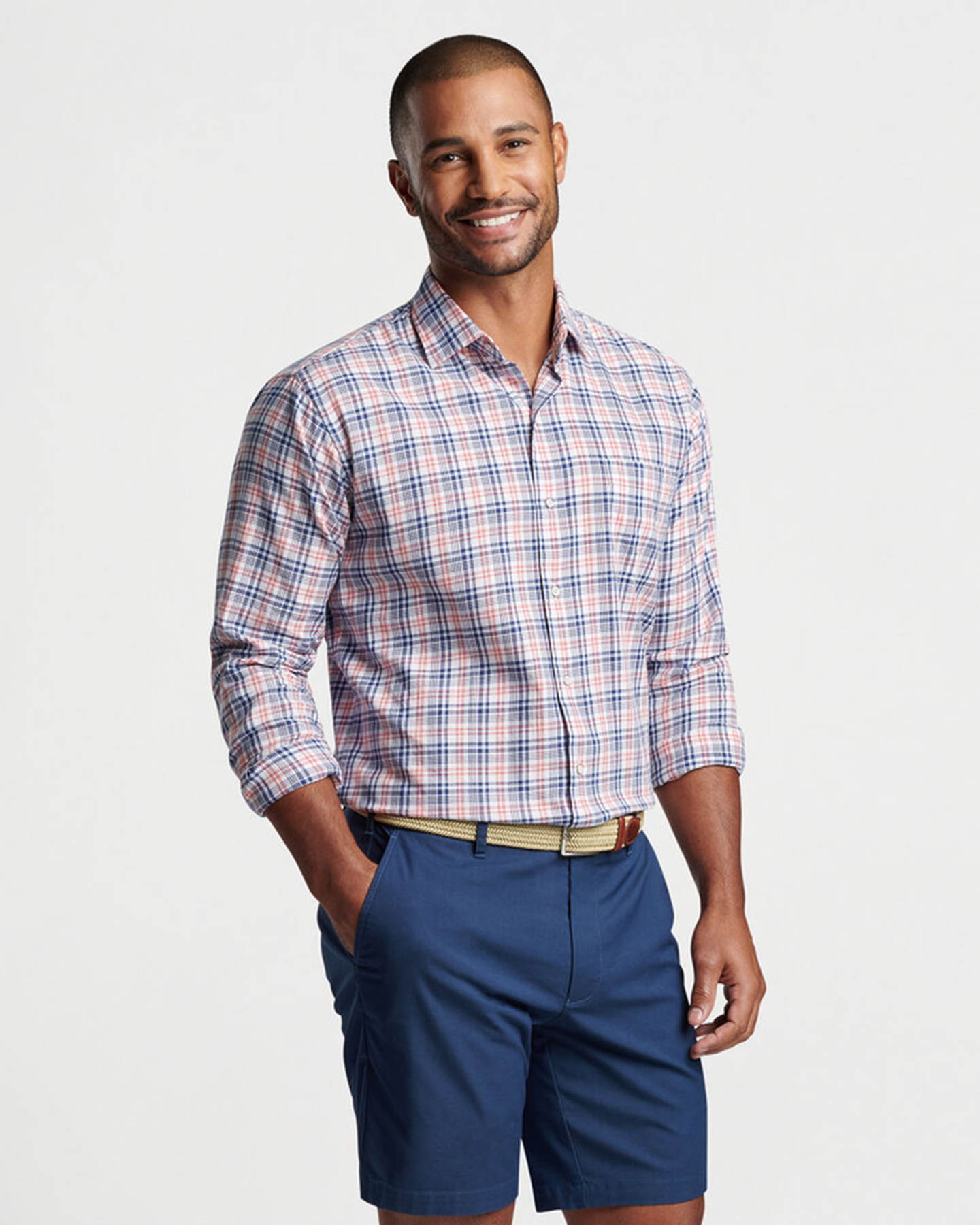 BEACON COTTON SHIRT - ATLANTIC BLUE