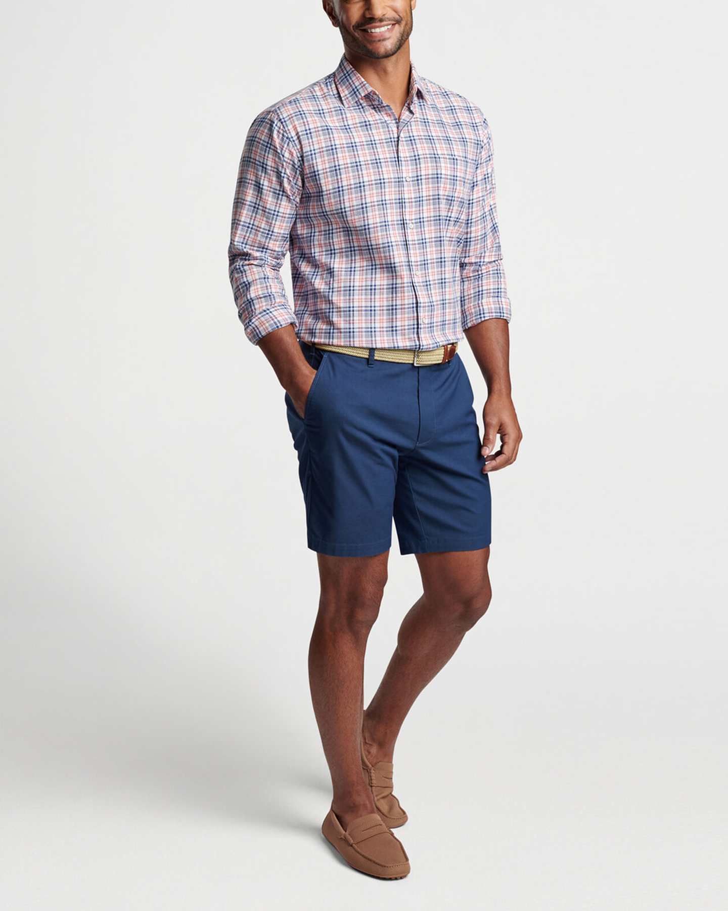 BEACON COTTON SHIRT - ATLANTIC BLUE