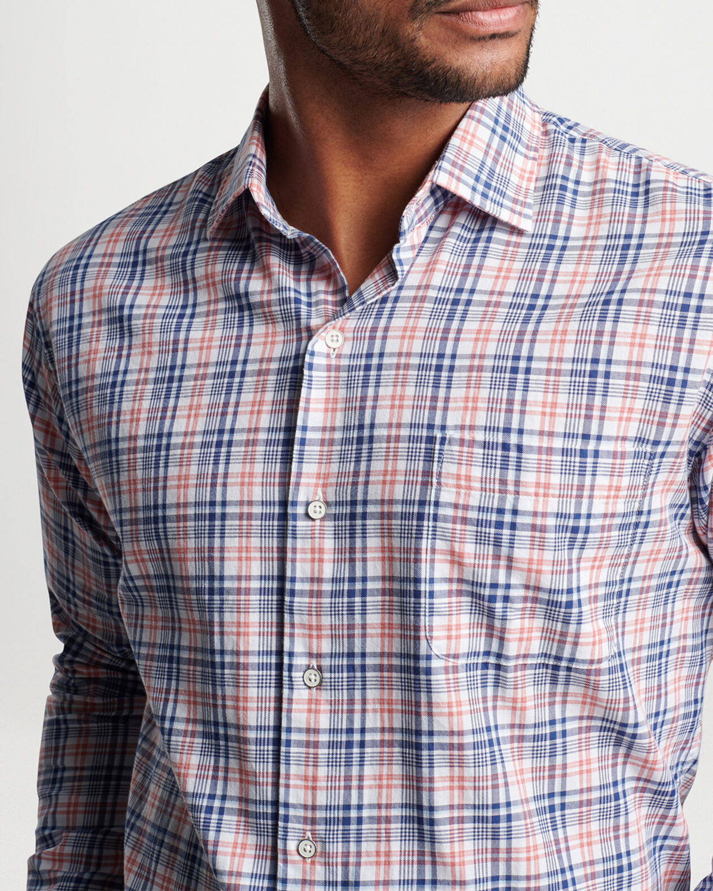 BEACON COTTON SHIRT - ATLANTIC BLUE