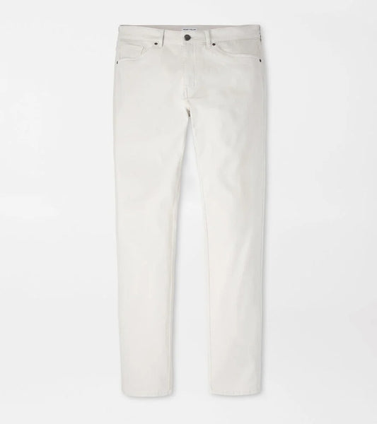 SIGNATURE SATEEN FIVE POCKET PANT - STONE