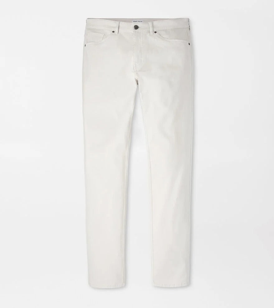 SIGNATURE SATEEN FIVE POCKET PANT - STONE