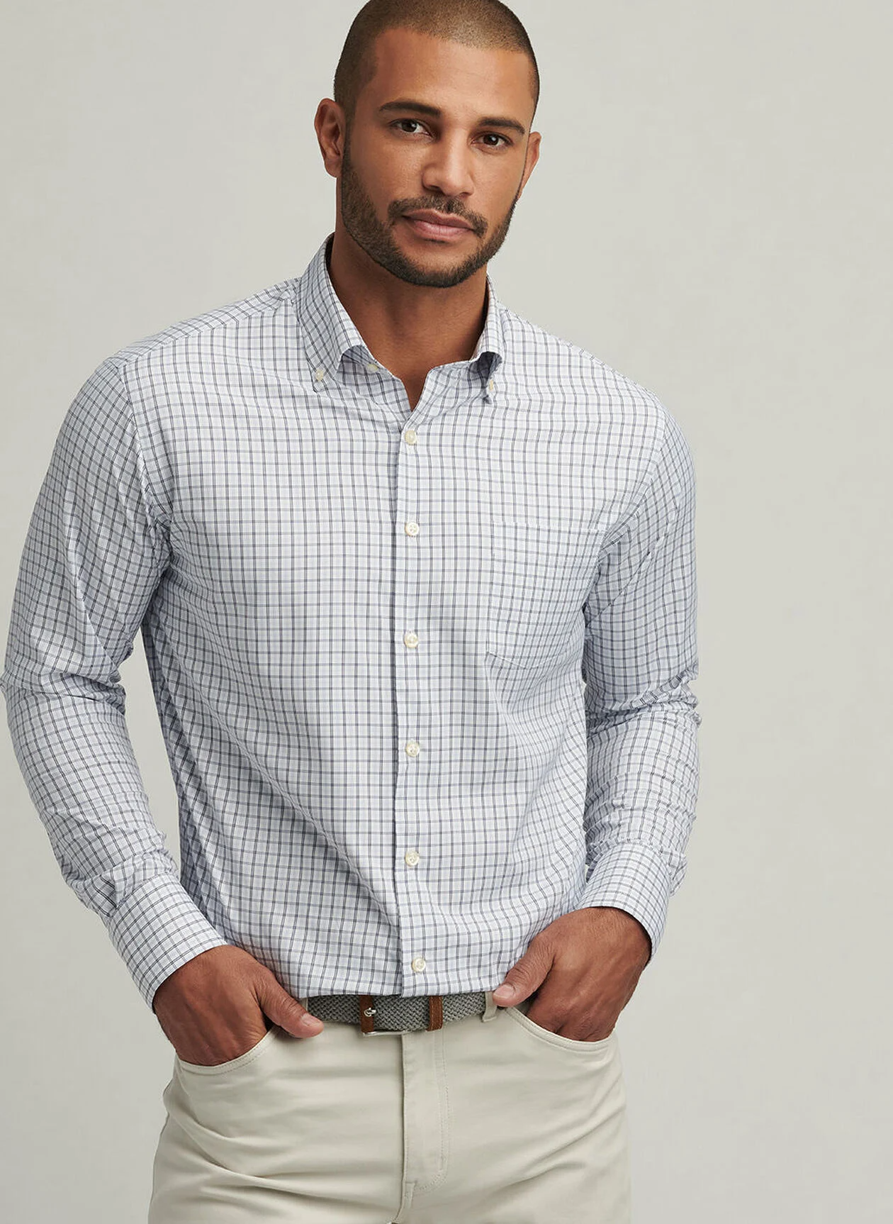 HAMILTON PERFORMANCE TWILL SHIRT - MORNING BLUE