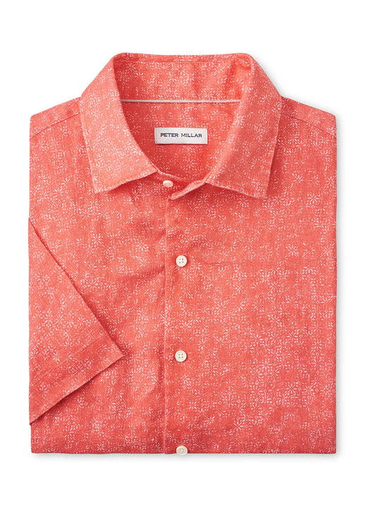 VOLTA LINEN SHIRT - GERANIUM