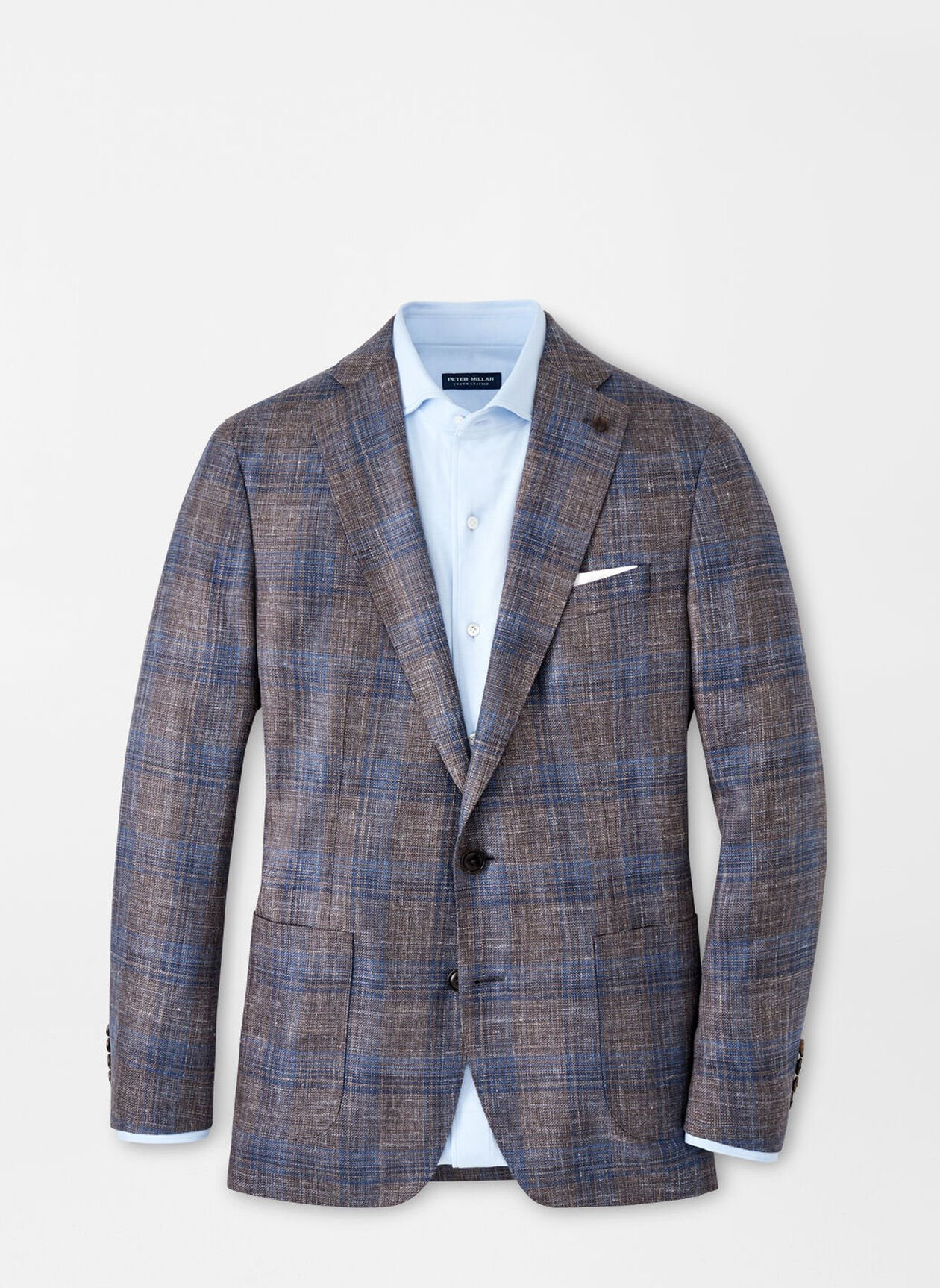 DAWSON PLAID SOFT JACKET - ESPRESSO