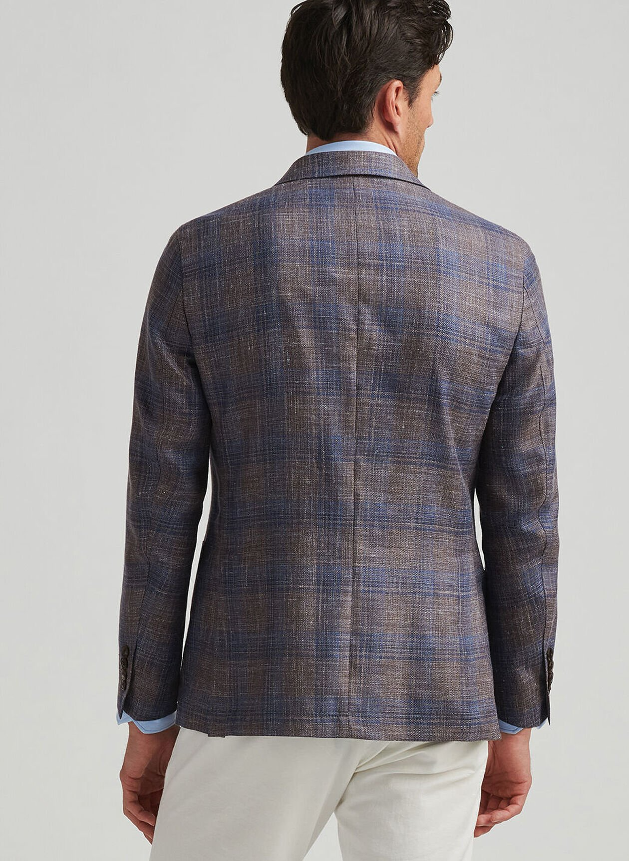 DAWSON PLAID SOFT JACKET - ESPRESSO