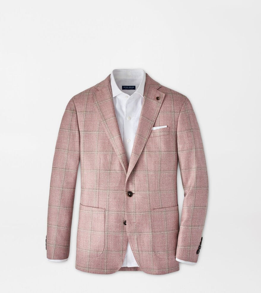 SONOMA WINDOWPANE SOFT JACKET - PINK CREPE