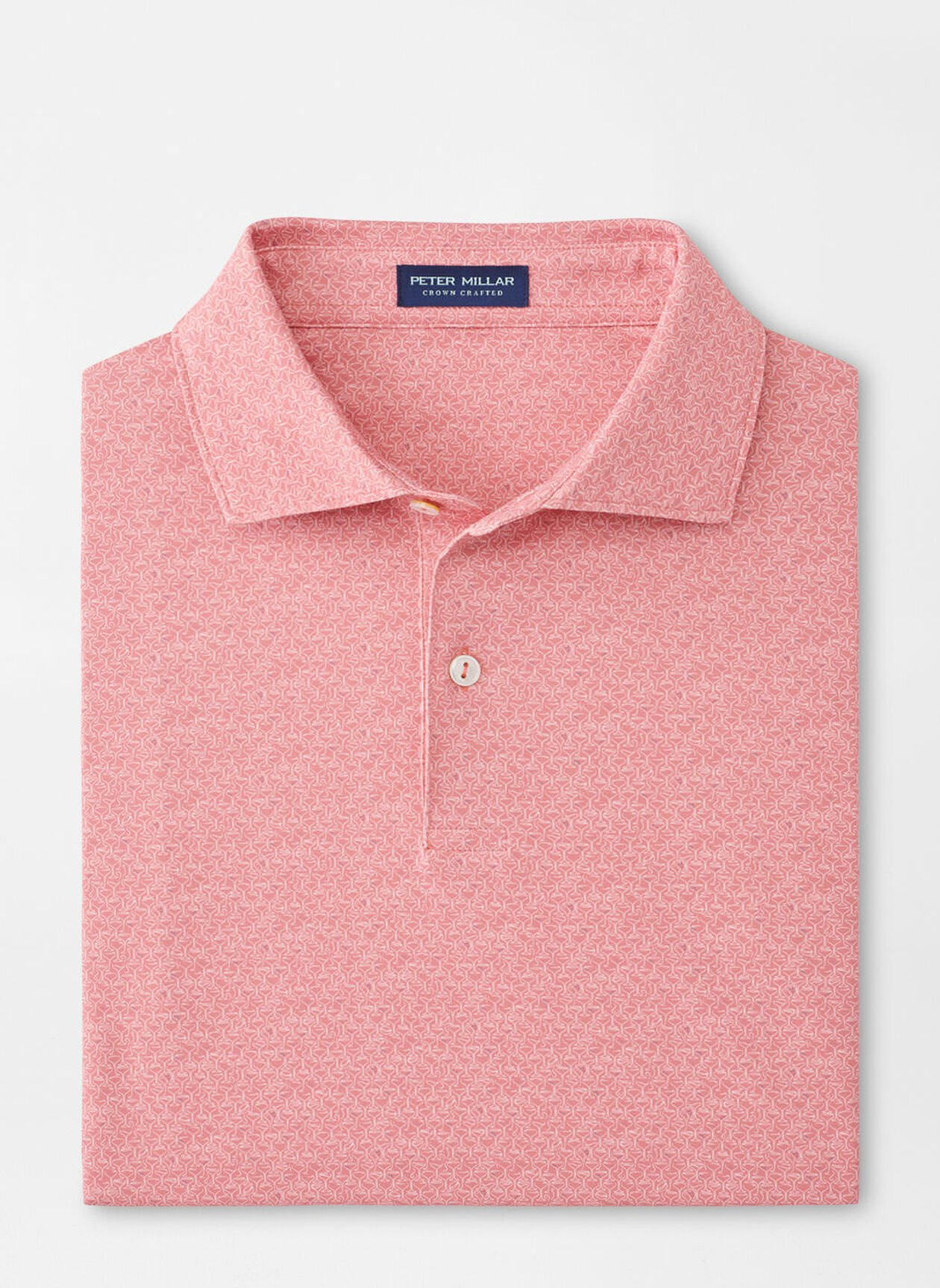 ESPRESSO MARTINIS PERFORMANCE JERSEY POLO - PINK CREPE