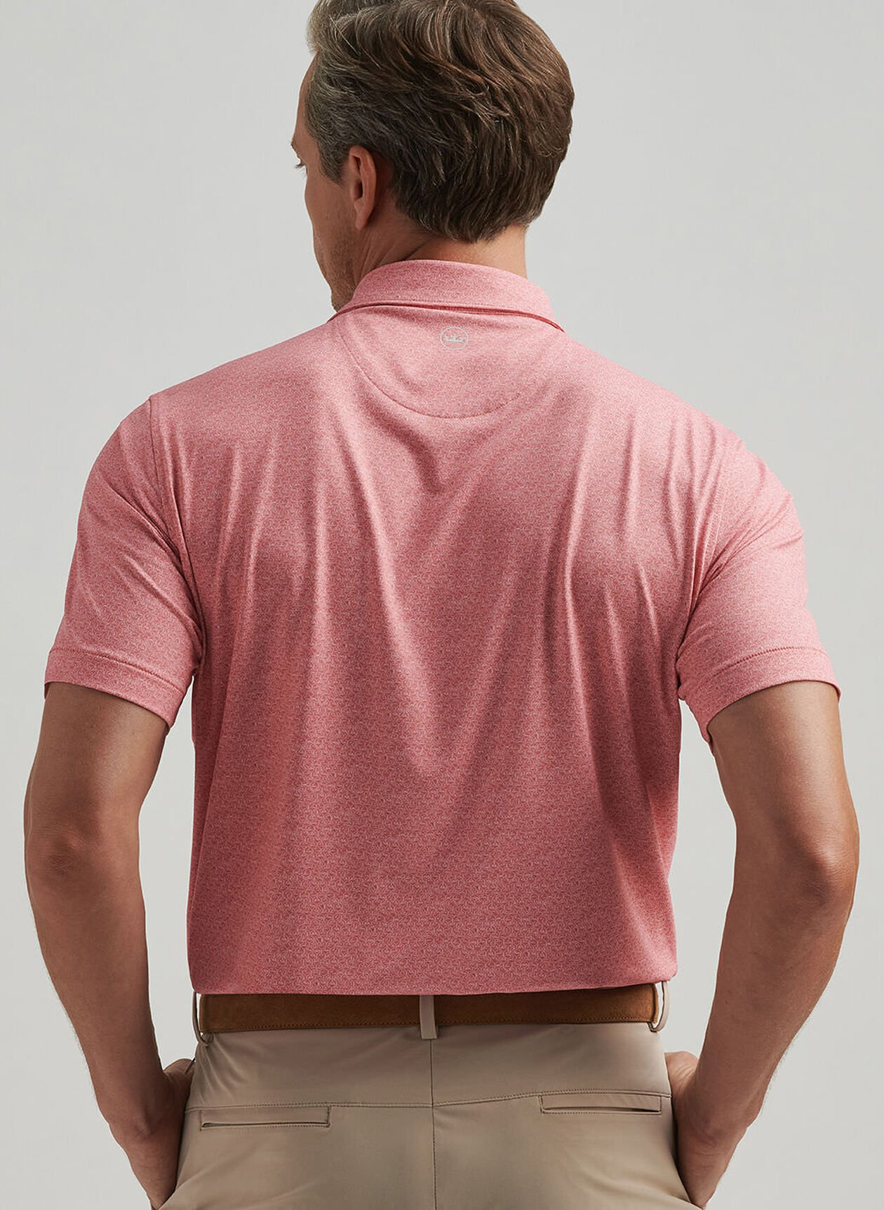 ESPRESSO MARTINIS PERFORMANCE JERSEY POLO - PINK CREPE