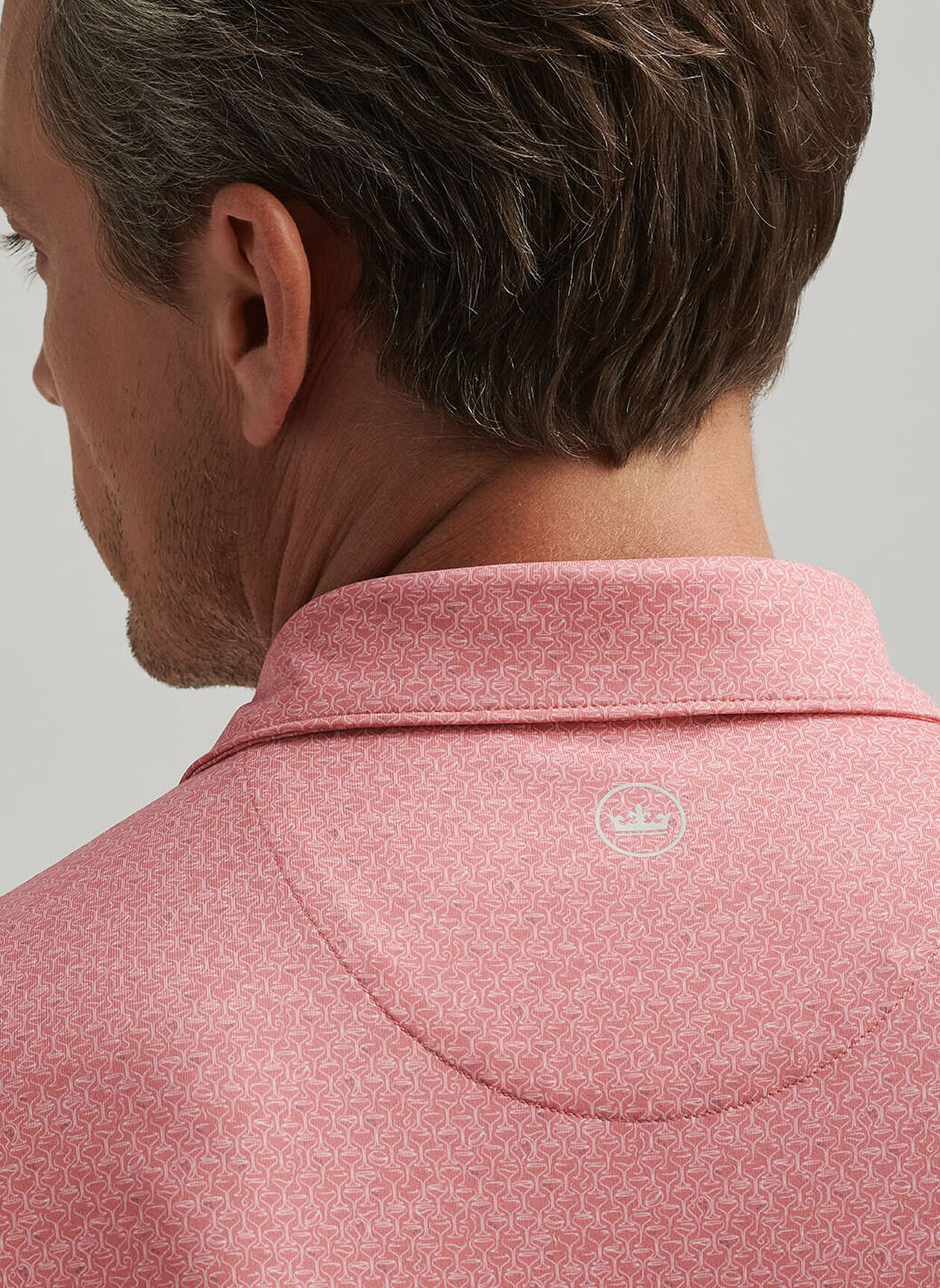 ESPRESSO MARTINIS PERFORMANCE JERSEY POLO - PINK CREPE