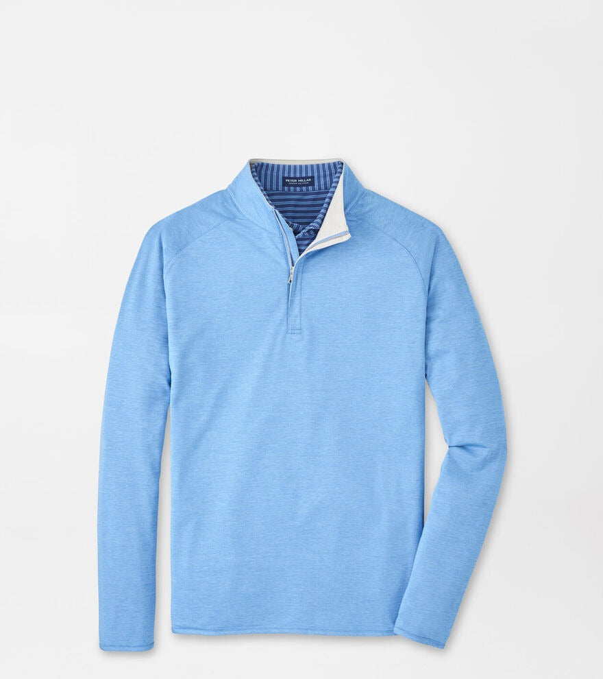 STEALTH PERFORMANCE 1/4 ZIP PULLOVER - FOUNTAIN BLUE