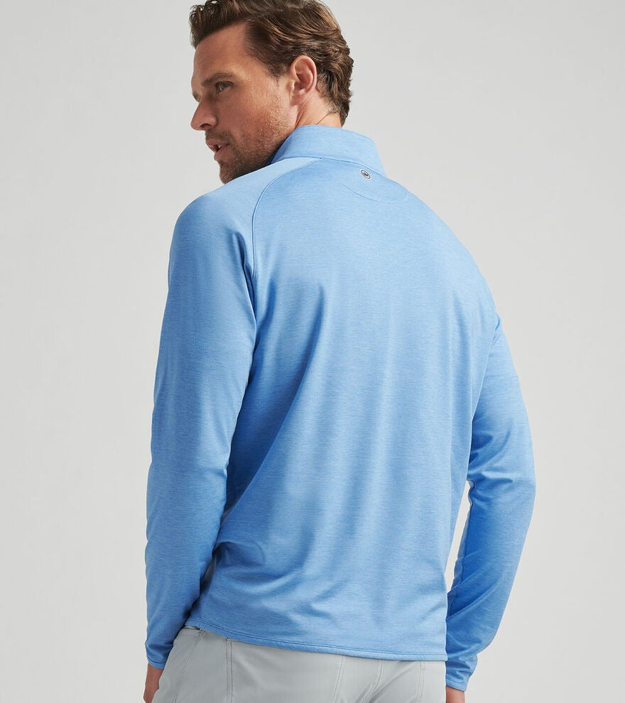 STEALTH PERFORMANCE 1/4 ZIP PULLOVER - FOUNTAIN BLUE