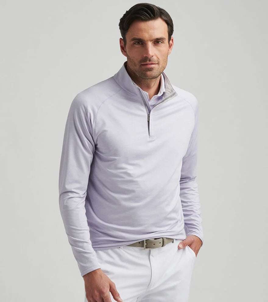 STEALTH PERFORMANCE 1/4 ZIP PULLOVER - LAVENDER MOON