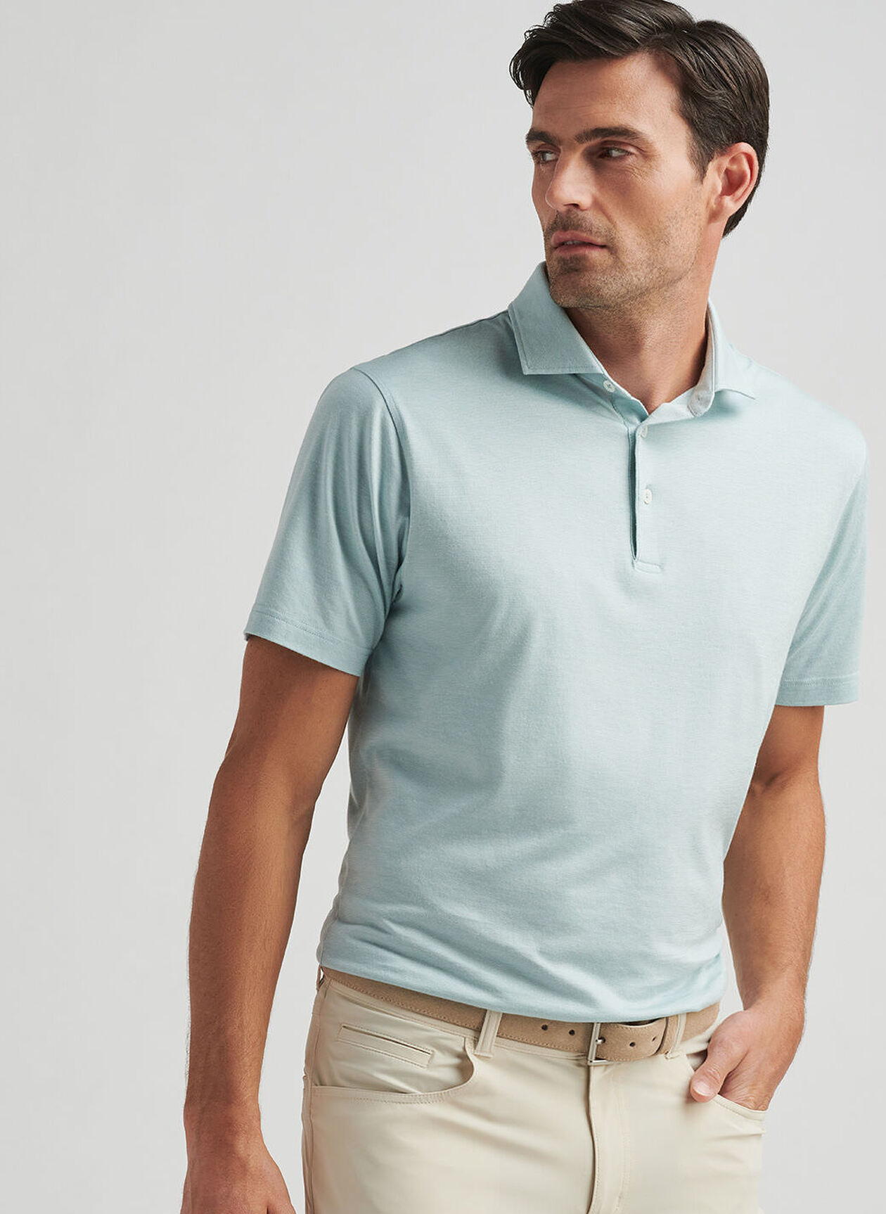 EXCURSIONIST FLEX SHORT SLEEVE POLO - BLUE SPRUCE