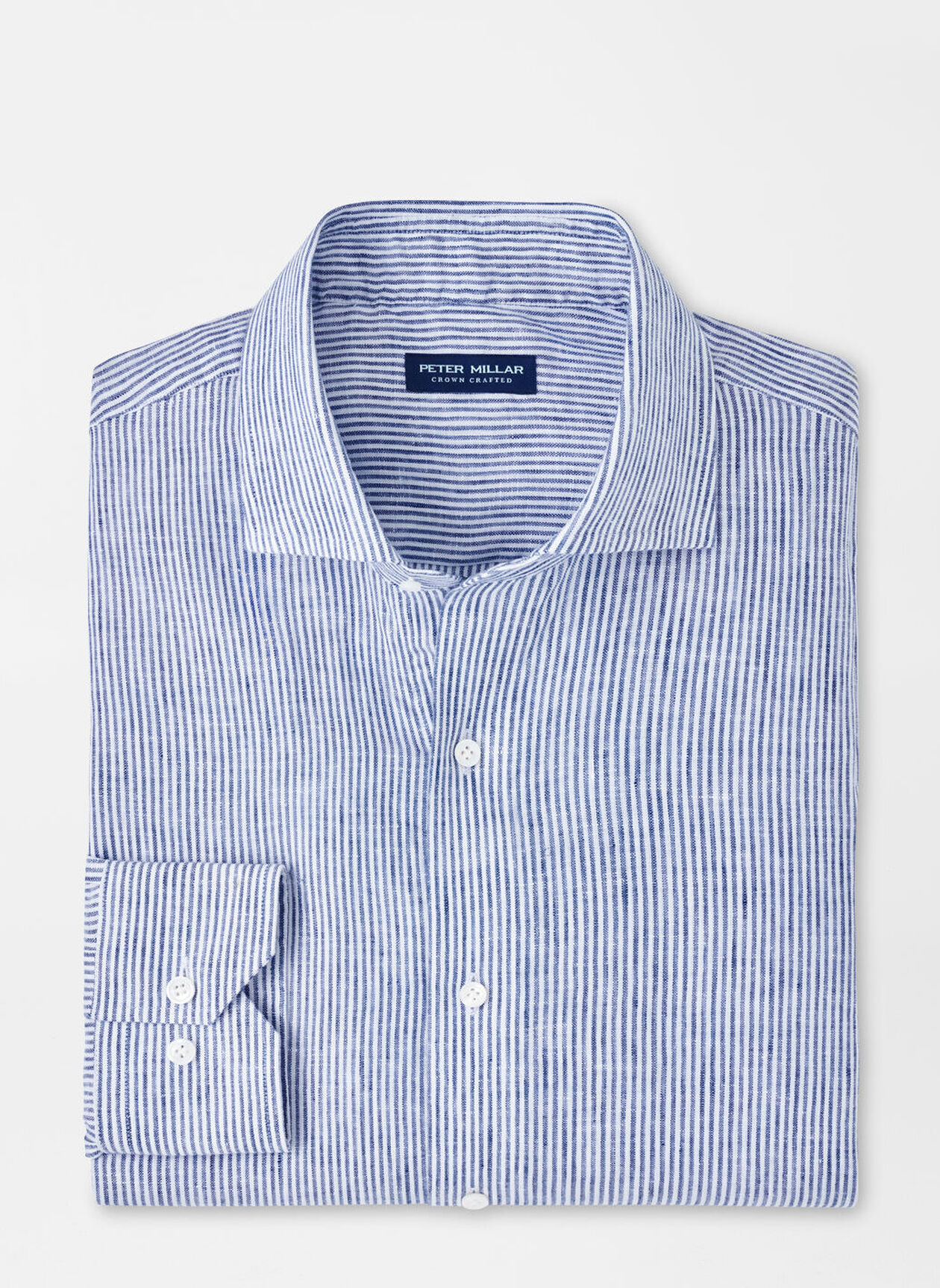 ASTINO LINO STRIPE SHIRT - OEAN BLUE