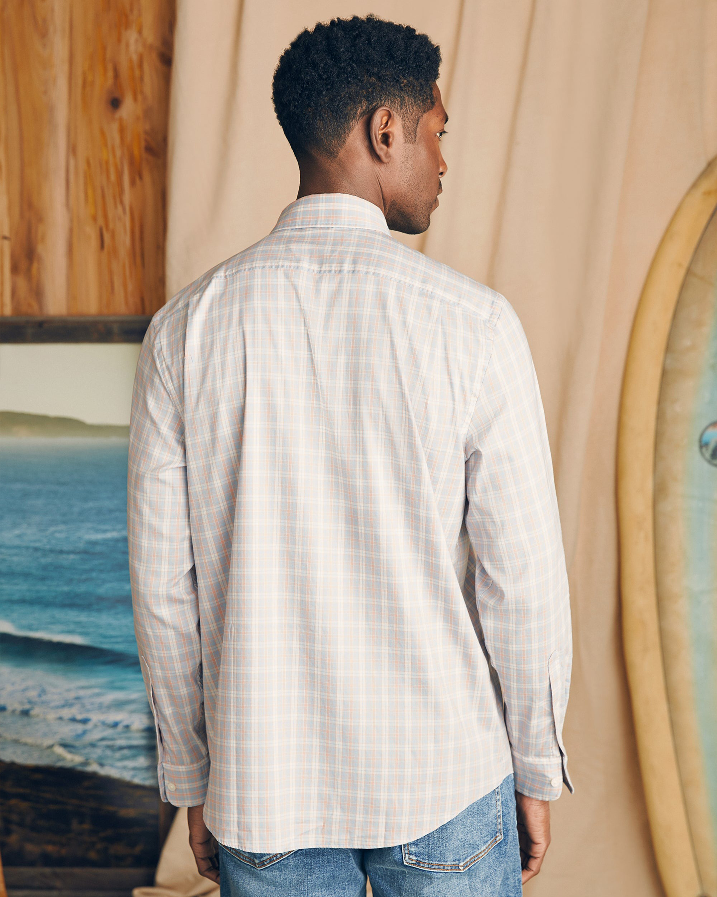 THE MOVEMENT SHIRT - BLUE CORAL PLAID